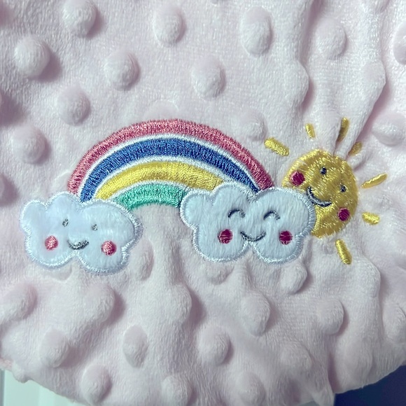 Petite L’amour Swaddling Blanket 0+ Months (0-3M) Pink Baby Blanket Plush NEW - Picture 4 of 4